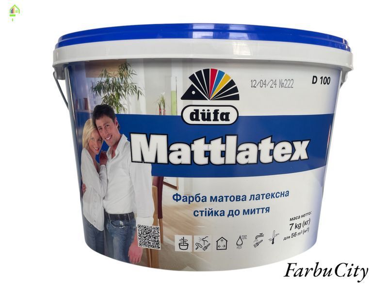 Фарба Mattlatex D100 латексна матова (Матлатекс) 1162 фото